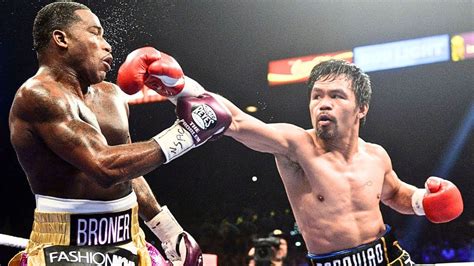 Adrien Broner (USA) vs Manny Pacquiao (Philippines) .
